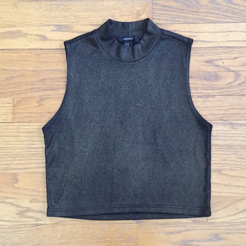 Metallic Crop Top